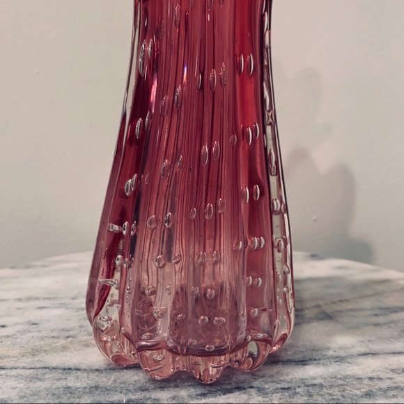 KB Made in Italy Accents Vintage Mid Century Art Glass Vase Made In